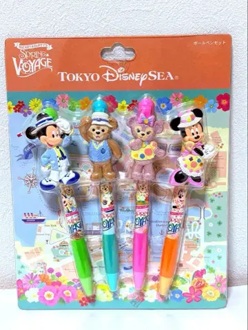 TDS 더피 셰리메이 미키 미니 볼펜 세트 즉시 구매 가능