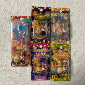 M 지역 한정 키티 스트랩 지퍼 마스코트 불꽃놀이 5종