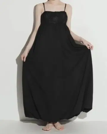 Eaphi flower lace balloon one piece