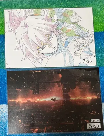 귀멸의 칼날 마 아소비 미식 사냥 엽서 미야마 토미오카 기유 세트