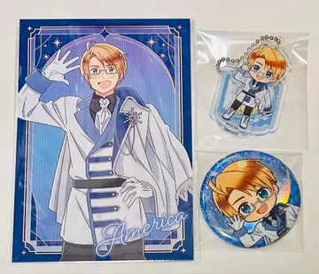 헤타리아 아모 카페 미국 캔뱃지 아크릴 스탠드 포스카