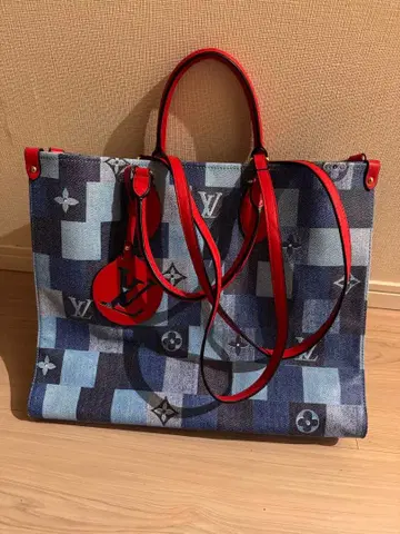 데님풍 빅 토트백 모노그램