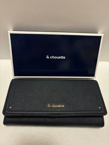 새상품 &chouette 장지갑 네이비 앤슈에트
