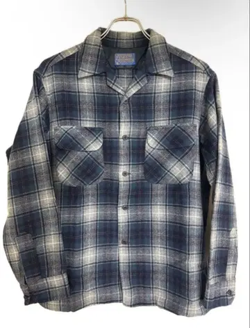 pendleton 보드 셔츠 vintage 70s 옴브레 체크