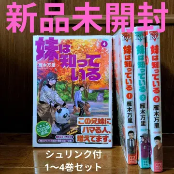 미개봉 새상품 여동생은 알고 있다 1~4권 세트 간기 반리