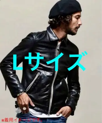 인기 L 사이즈 NANO UNIVERSE 시어링 가죽 명작 싱글 라이더