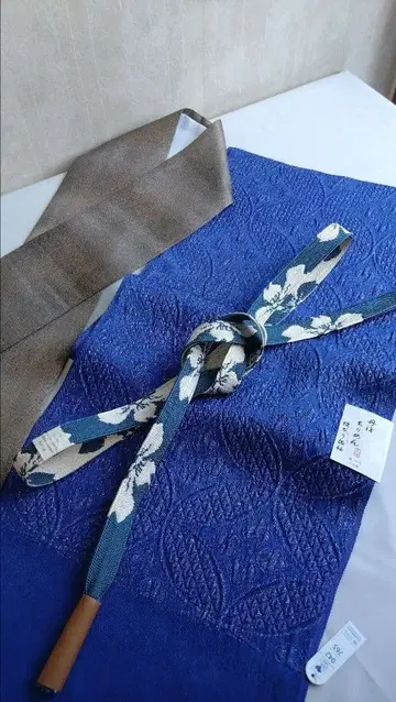 새상품 순수 실크 허리띠 오비 장식 천 다테에리 3종 세트