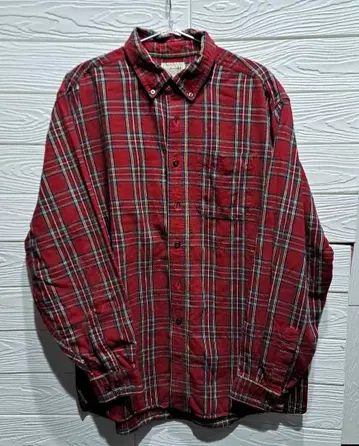 90's LL.Bean 플란넬 셔츠 레드 L