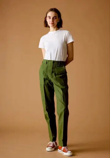 THE SHINZONE 베이커 팬츠 카키 PO 사이즈 S 사이즈