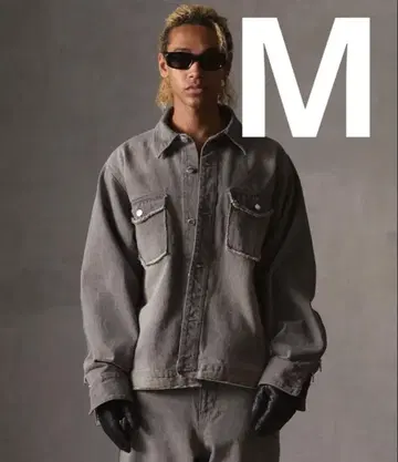 GRANCY 지퍼 디자인 데님 셔츠 자켓 M