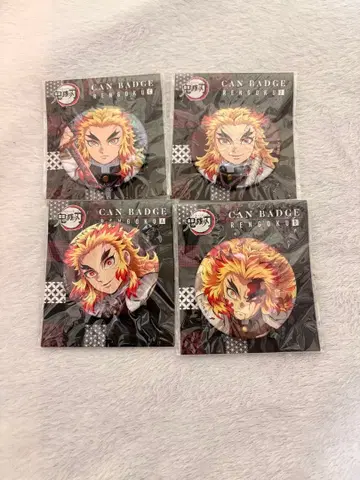 귀멸의 칼날 캔뱃지 렌고쿠 쿄쥬로 무한열차