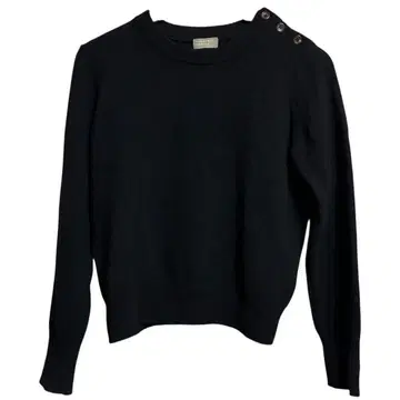 익명 배송 마가렛호웰 울 캐시미어 어깨 버튼 크루넥 니트