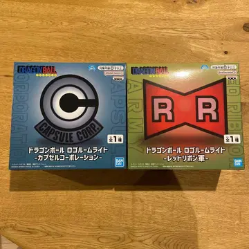 드래곤볼 로고 룸 라이트 캡슐 코퍼레이션 & 레드 리본 군