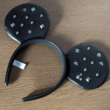 새상품급 디즈니 머리띠 블랙 스터드 장식