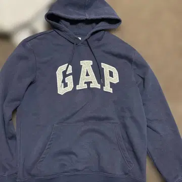 GAP 네이비 로고 후드티 S