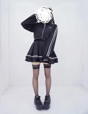 블랙 스트라이프 셋업