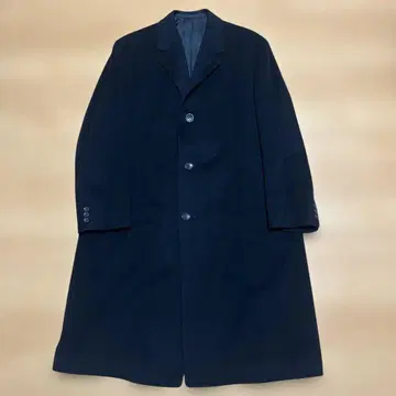 ADAMS 1968년제 네이비 캐시미어 체스터 코트