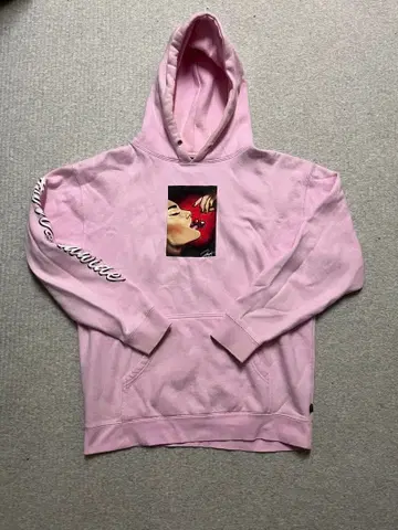 하프 huf 핑크 후드티