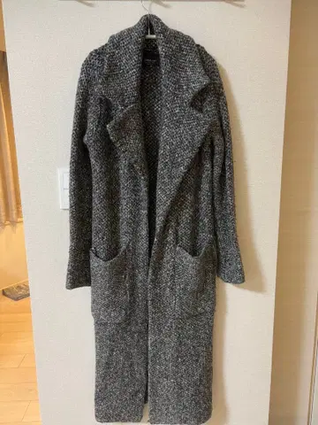 ZARA KNIT 롱 코트 S 사이즈 그레이 계열