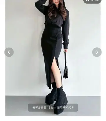 RESEXXY 후드티 원피스 블랙