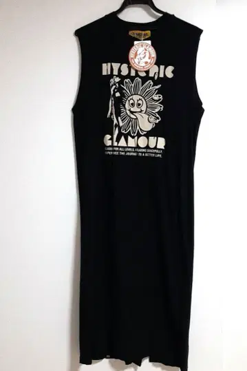 [새상품 택 부착] HYSTERIC GLAMOUR 슬리브리스 롱 원피스