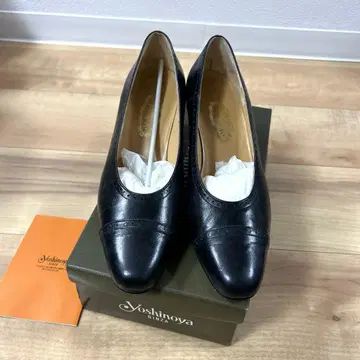 긴자 요시노야 가죽 펌프스 블랙