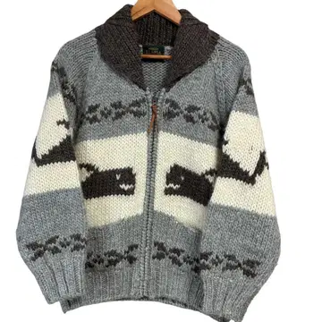 익명 배송 ELSPIA 고래 패턴 카우친 집업 가디건 구제 의류