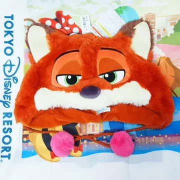 주토피아 닉 닉 와일드 폼폼 팬캡