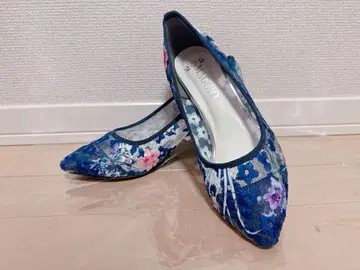 오간자 자수 펌프스