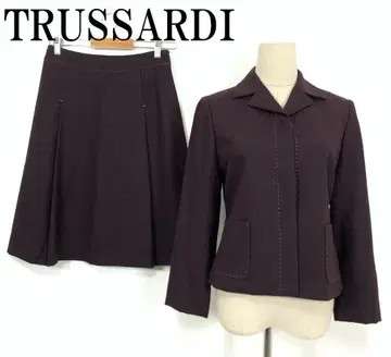 LA5659 트루사르디 캐시미어 스커트 셋업 브라운 40