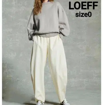 LOEFF 로에프 본탄 팬츠 울 아이보리