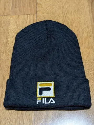90s FILA 블랙 니트 모자