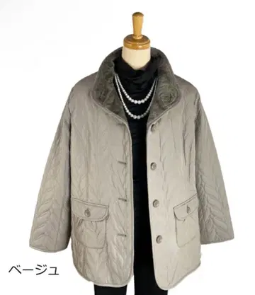 보아 안감 시니어 코트 베이지 L 사이즈