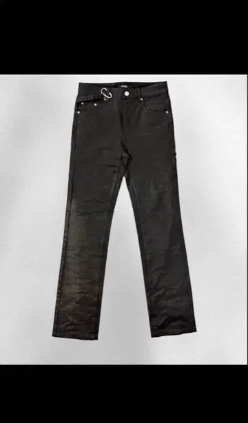 goar.archive 스트랩 스트레이트 오일 팬츠