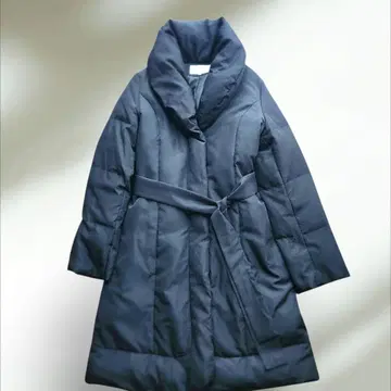 PECA 숄카라 다운 코트 롱다운 블랙 L