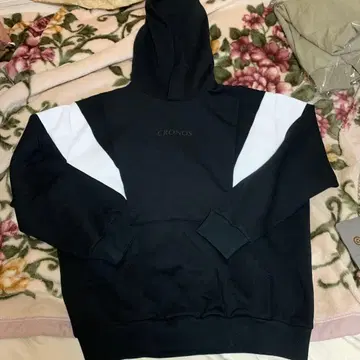 CRONOS 컬러 블록 후드티 L