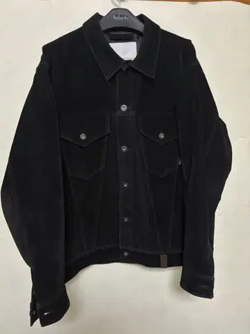 YUTAKA 스웨이드풍 블랙 자켓