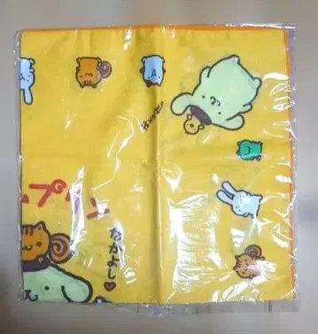 산리오 폼폼푸딩 푸딩 헤이세이 레트로 런치 크로스 냅킨 새상품