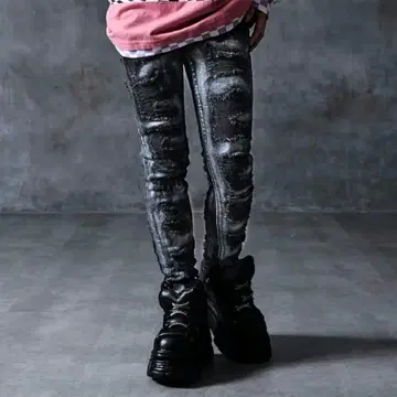 ALTER VENOMV 데미지 데님 스키니 팬츠 M