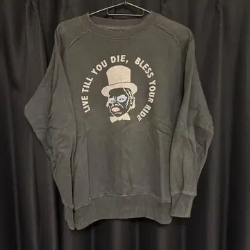 프린트 맨투맨 radiall m 사이즈 다크 그레이