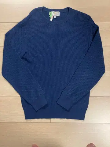 BEAUTY&YOUTH 네이비 리브 니트 L 사이즈