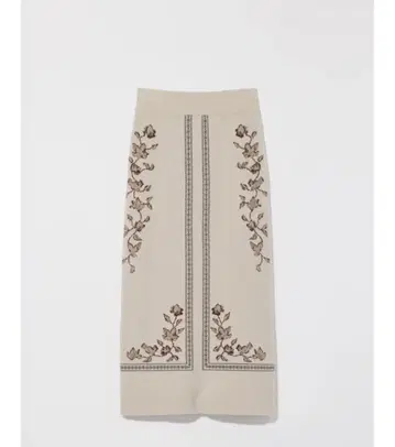 eaphi SCARF MOTIF KNIT SKIRT 사이즈 1