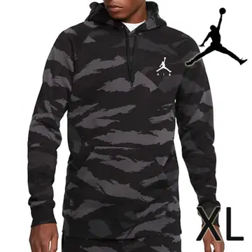 새상품 JORDAN 카모플라주 후드티 그레이 블랙 XL 조던
