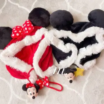 디즈니 팬캡 미키 미니 크리스마스 레드 블랙