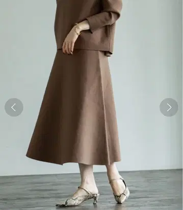 MINA 더블 페이스 니트 스커트