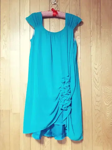 [ 크로셰 티어드 프릴 드레스 원피스 ]