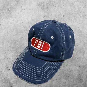 [인기] FBI 모자 캡 워크캡 네이비 스티치 화이트