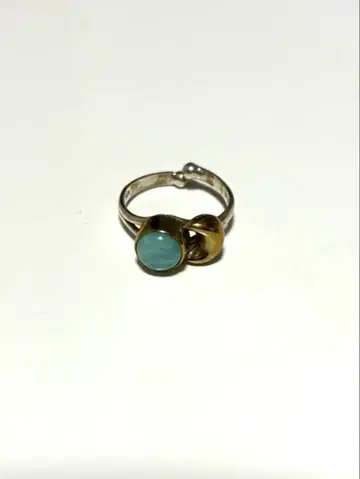 비쥬맘 터콰이즈 실버 반지 1점