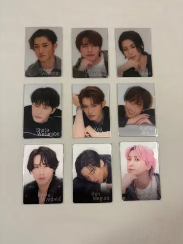 SnowMan 힐끗 보기 카드 9장 세트 새상품 미개봉