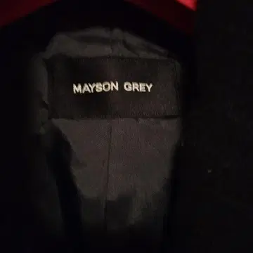MAYSON GREY 블랙 테일러드 자켓 코트 벨트 포함